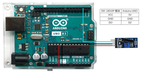 Arduino实验十九：SW-18010P振动传感器实验 接线1.png