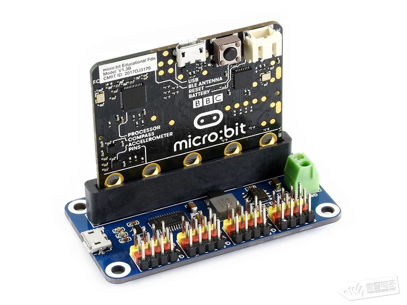 文件:Micro:bit系列教程22:Servo Driver for micro:bit控制舵机-0.jpg
