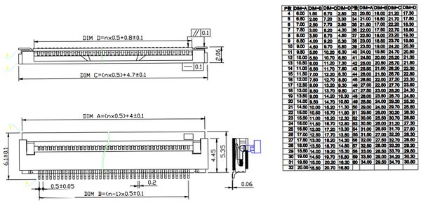 FPC FFC Connector 翻盖式下接1.jpg