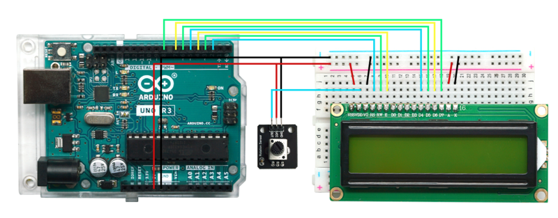 Arduino实验三十一：LCD1602实验 接线2.png